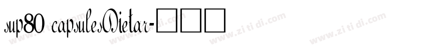 sup80 capsulesDietar字体转换